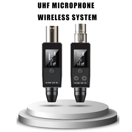 M-ONE UHF 마이크 DSP 유선-무선 시스템 XLR 송신기 수신기 신호 어댑터, 다이나믹 48V 콘덴서 마이크용 3
