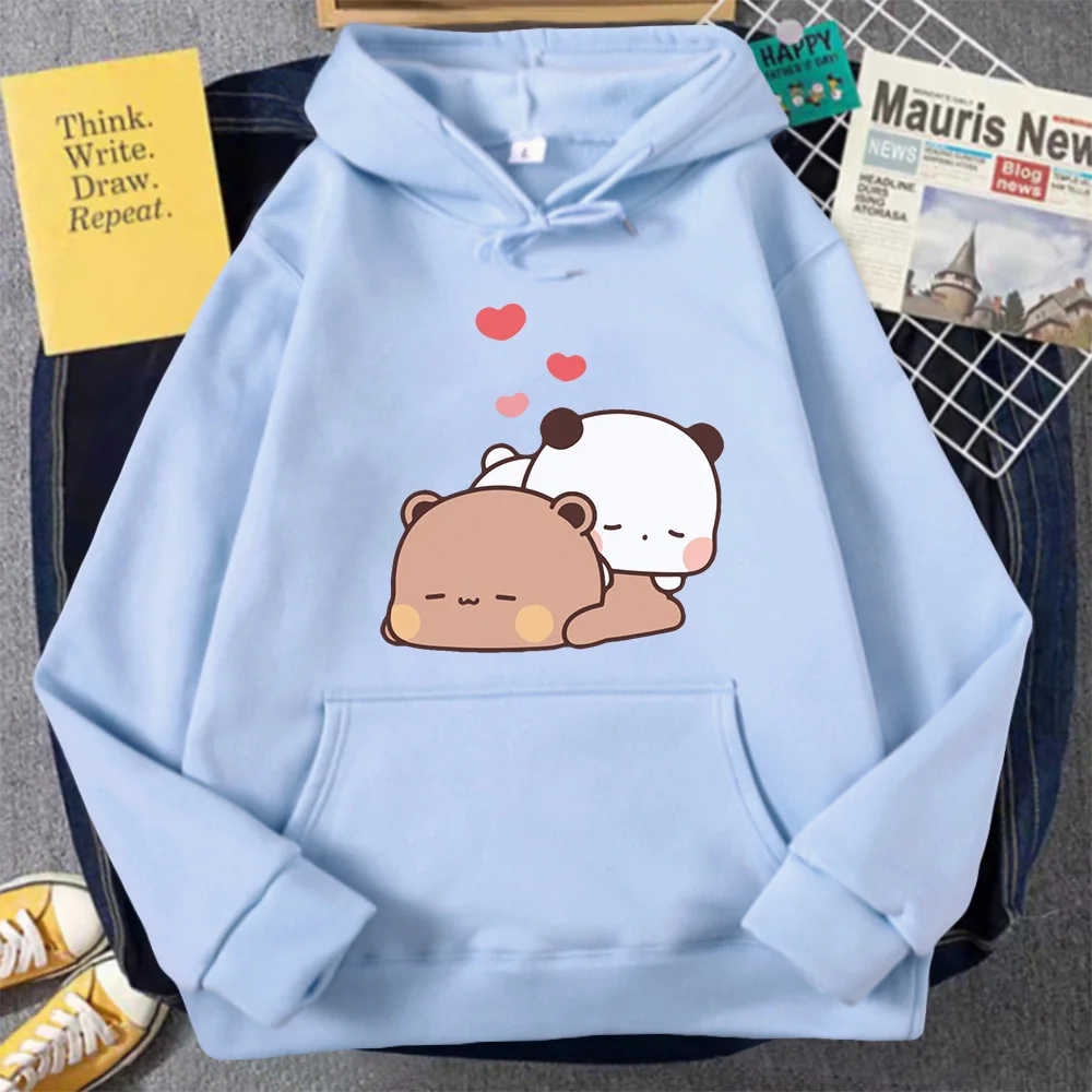 Panda Bear Bubu Dudu Cartoon Hoodie Sleep Cute Printed Clothes for