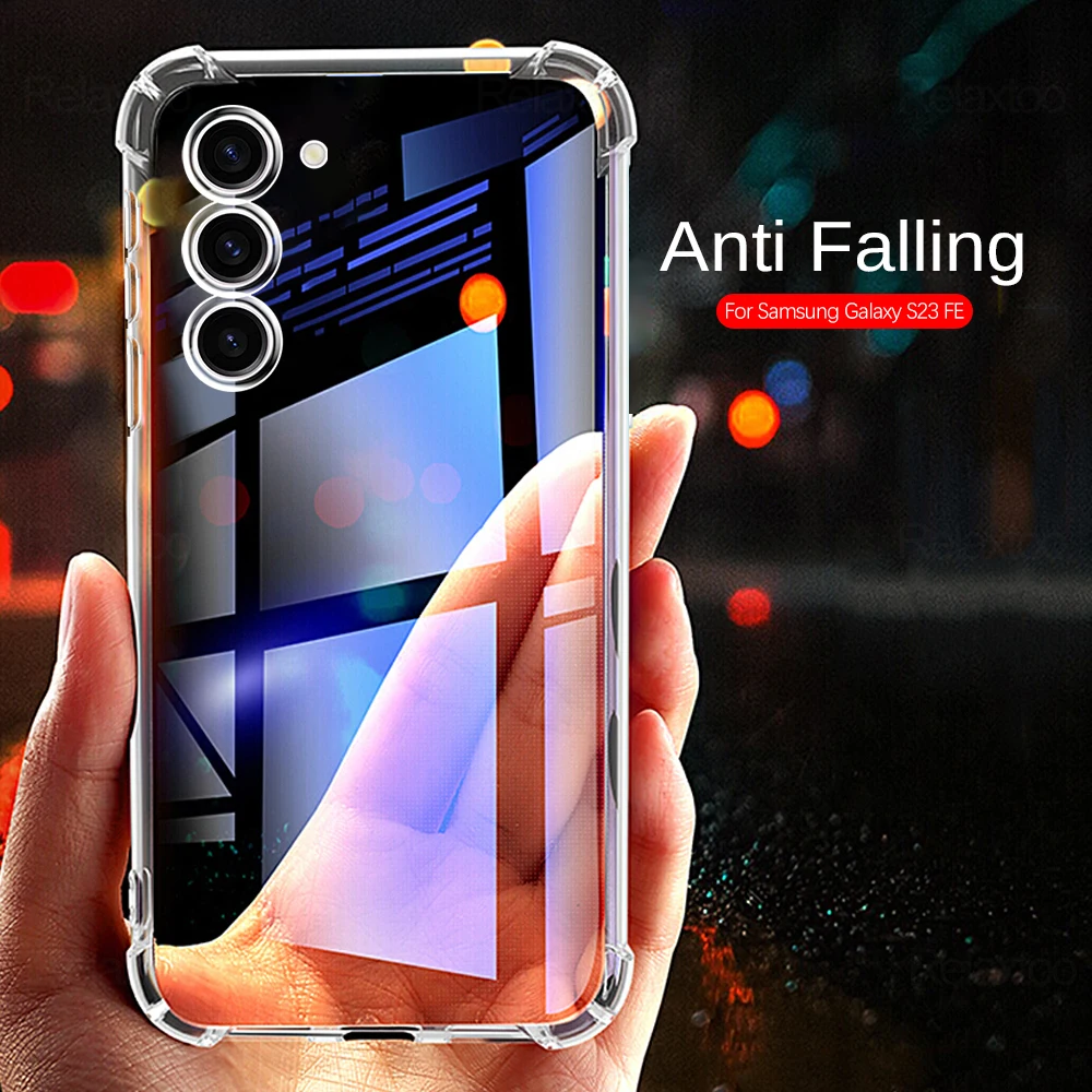 Phone Case Phone Protector Cover For Samsung Galaxy S23 FE Case soft clear shockproof silicone phone cover 6.4inch back shell coques