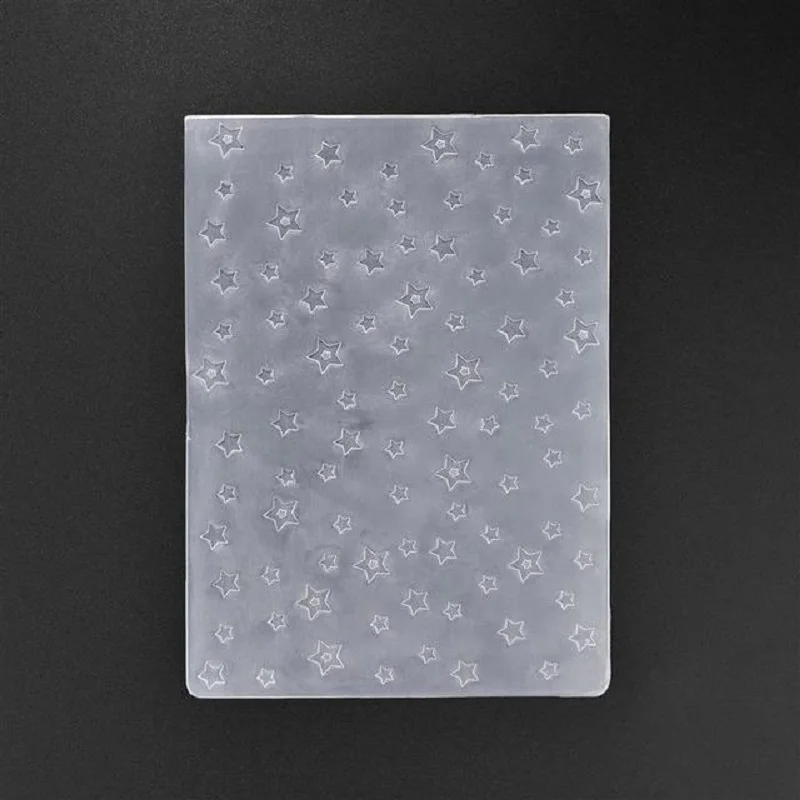 Merry Christmas Star Background Drawing stencil Embossing Folder for Card Making DIY Plastic Scrapbooking Photo Album Card