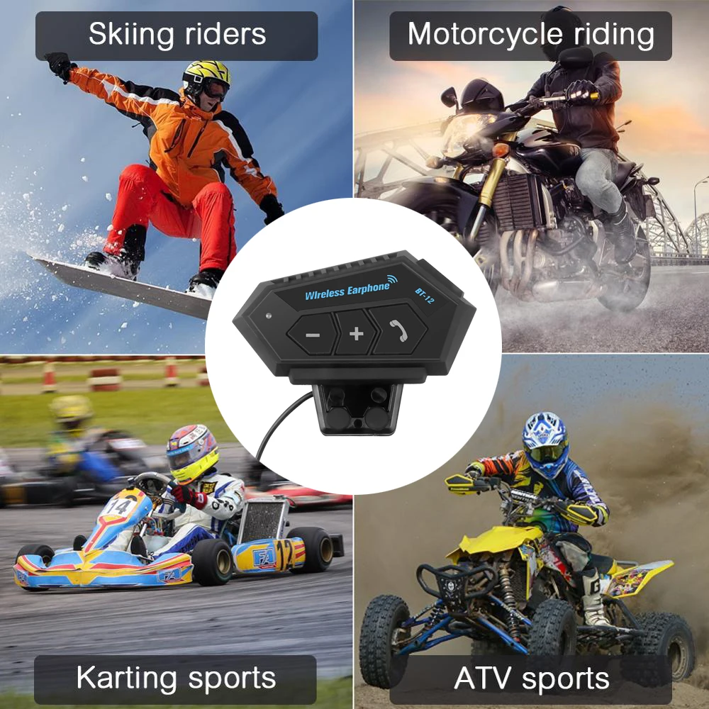 Motorcycle Helmet Headset Bluetooth 5.0 Headphone Wireless Earphones Motor Headset Bike Earphone Handsfree Stereo Earbud 5