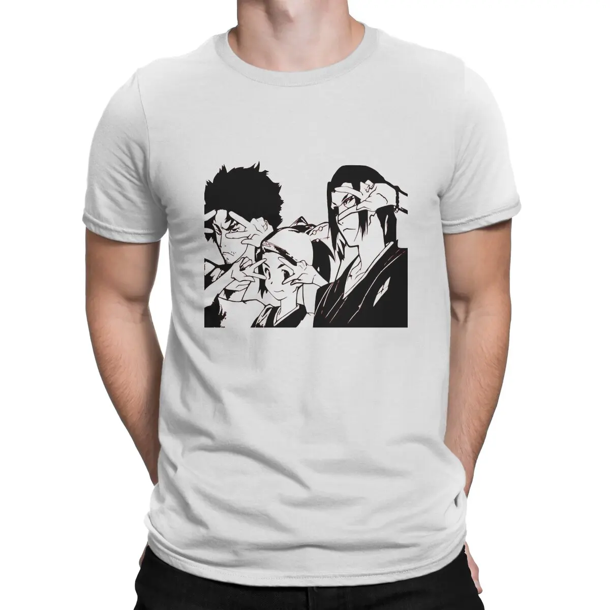 

Футболка мужская с круглым вырезом, из чистого хлопка