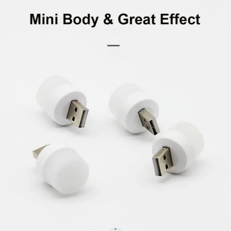 LED Night Light Reading Light with USB Plug Suitable For Computer Mobile Power Soft Eye Protection Portable Bulb