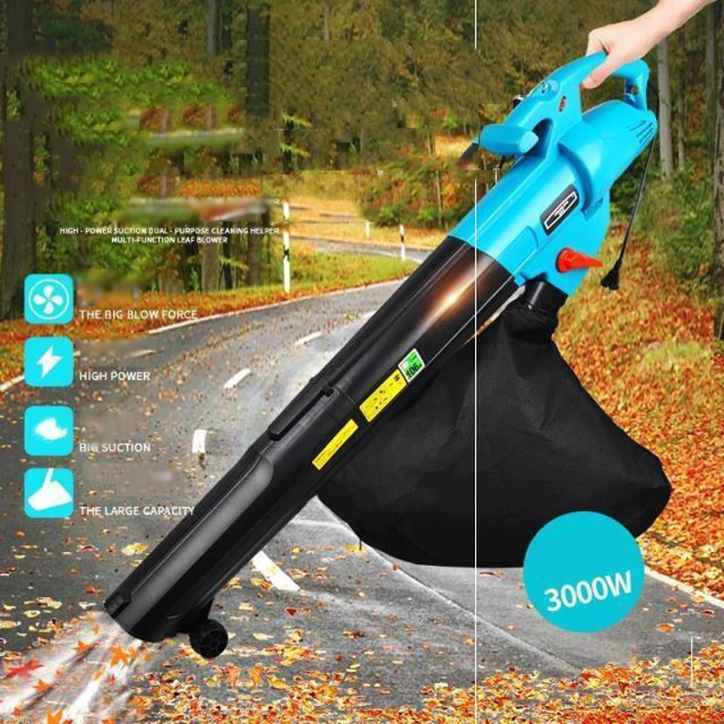 Description Picture 2 of itemElectric Blowing Cleaner 2 In 1 Vacuum Dust Collector/Blower Machine Garden Leaf Collecting Shredder Blowing Cleaner 3000W