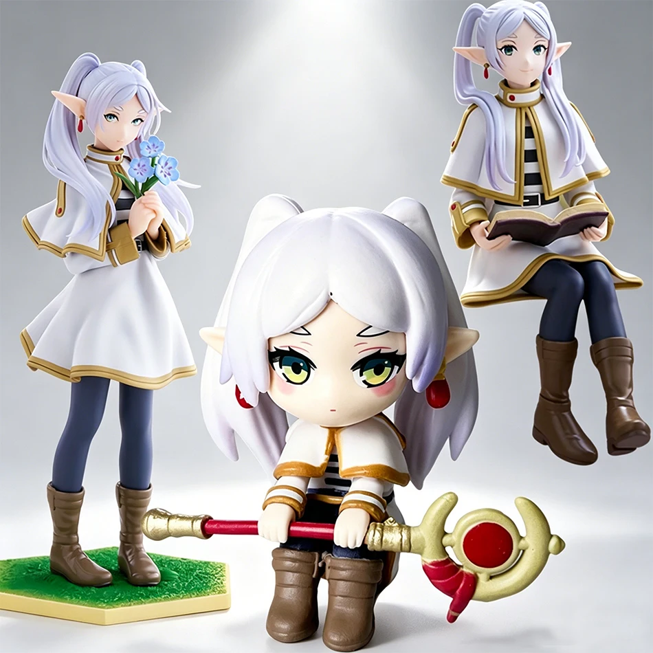 Chibi Frieren Collectible Figurine - Mini PVC Desk Decor Gift