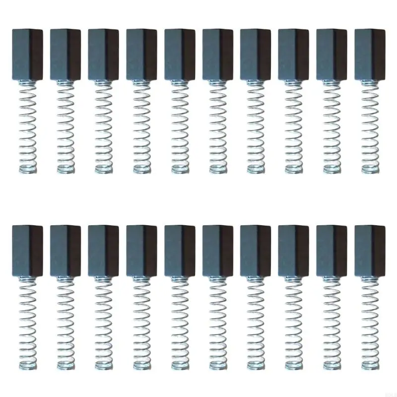 B0KB 10Pcs Carbon Motor Brush 5x5x12mm for Home Sewing Machine 250W Sewing Machine Replacement Motor Carbon Brushes