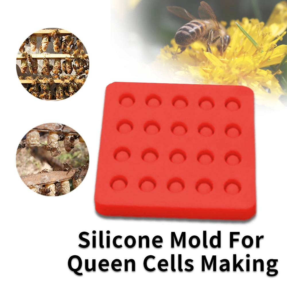 WaxQueenGraftingCupsSiliconeMoldBeeRearingToolBeekeeping
