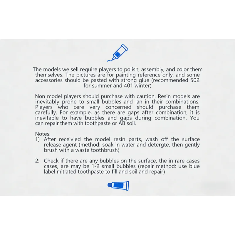 다이캐스트 레진 모델 조립 키트, GK, 레진 배틀 그룹 3인, 조립하기 위한 미도색 제품(베이스 포함)