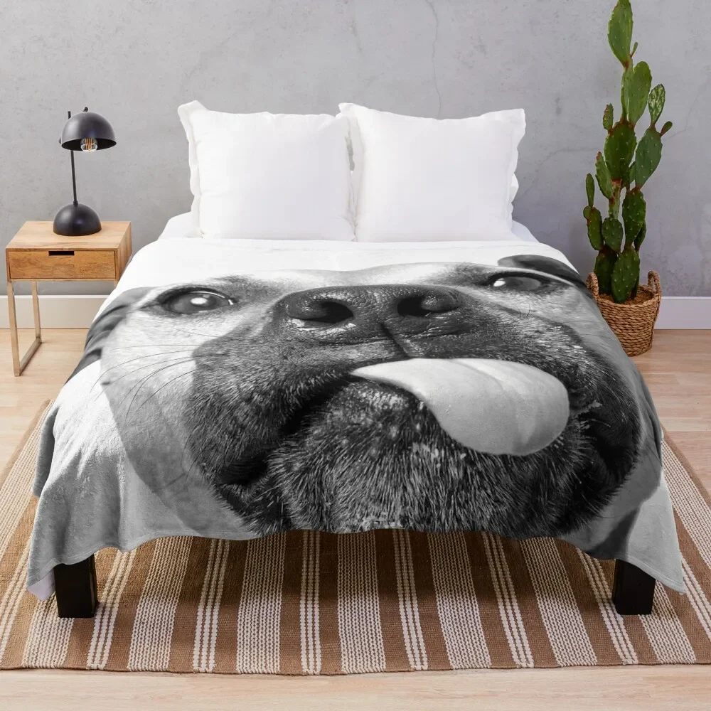 Pit kiss! (Pit bull) Throw Blanket Cute Polar Nap Summer Blankets