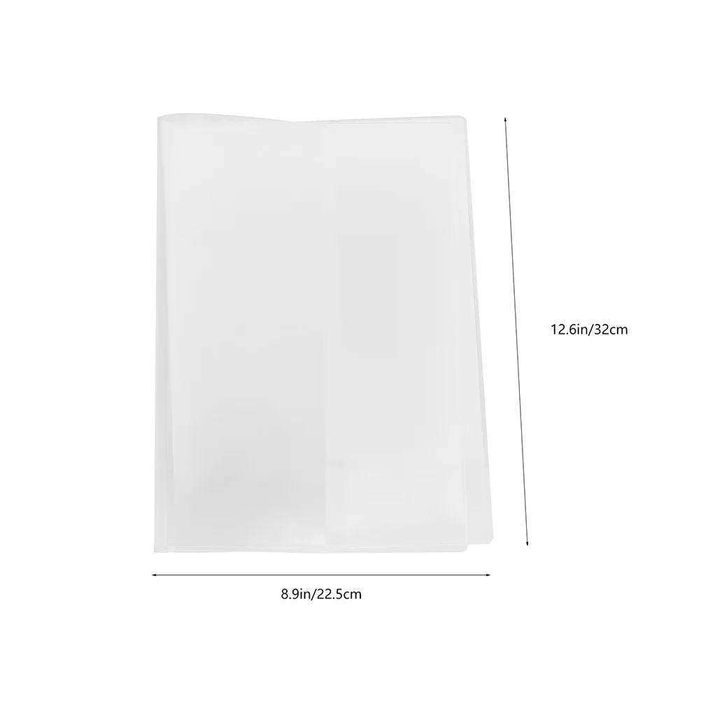 3Pcs A5 노트북 커버 투명 PVC 보호 방수 슬리브 노트북 스크랩북 책 보호 책 보호대