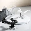 U-shaped Slipper Rack Wall Mounted Perforated Toilet Drainage Storage Rack Bathroom Wall Storage Sandal Rack Bathroom 3