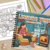 1pc,Girls Colouring Book - Teen Colouring Book - 30 Sheets, 8.3x 8.3 inches, Adult Stress Relief, Birthday, Holiday Party Gift 6