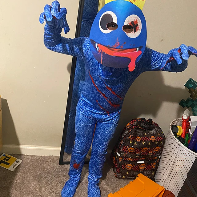 Rainbow Friends Children's Halloween Blue Rainbow Friends Costume 