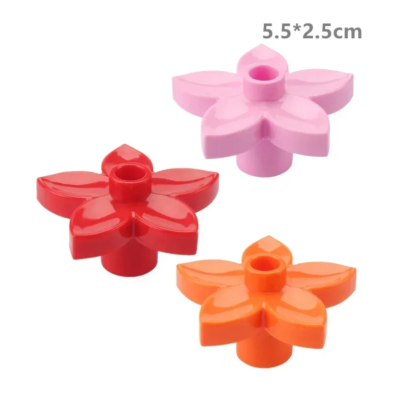 Outdoor Forest Building Block Set - Flower, Grass, and Tree Adornments for Kids