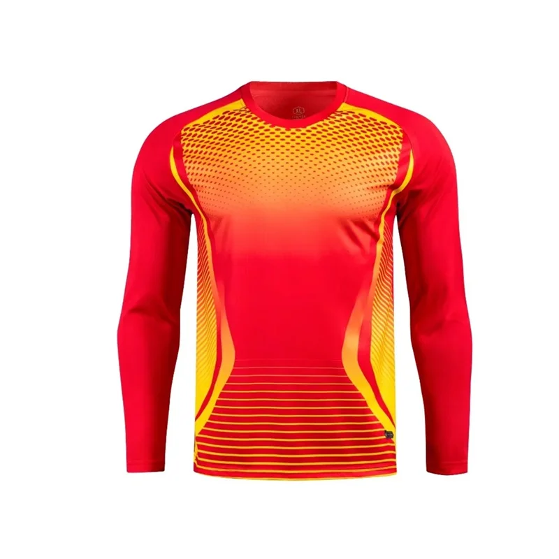 Long sleeve soccer suit goalkeeper jersey Long pants and short sleeve suit Support printing