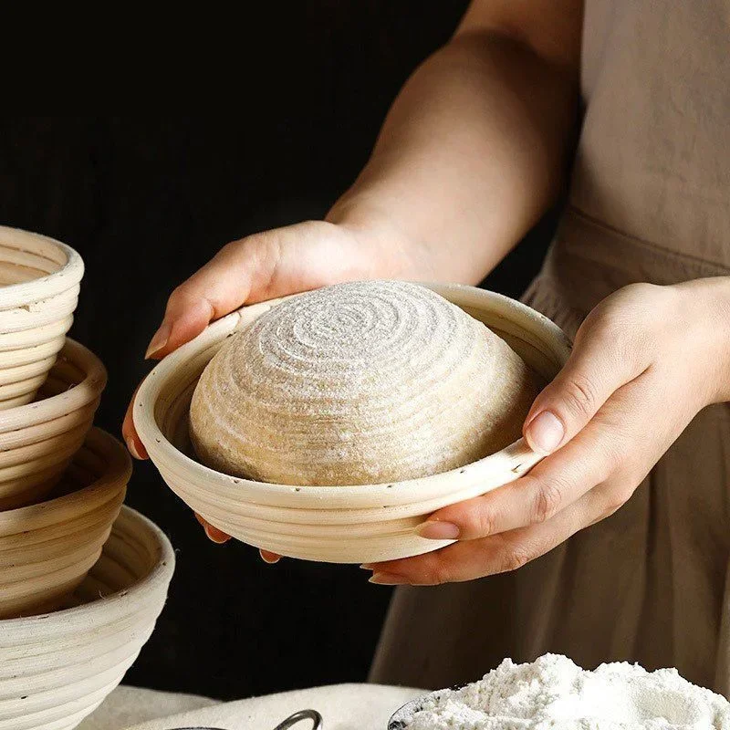 

Rattan Bread Proofing Basket Oval Natural Rattan Wicker Dough Fermentation Sourdough Banneton Bread Basket Baking Tools