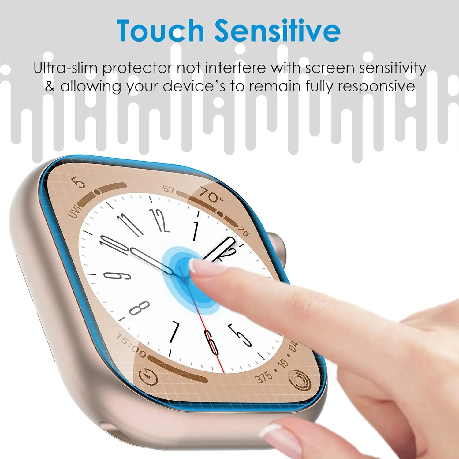 Premium HD Glass Screen Protector for Apple Watch - Universal Fit