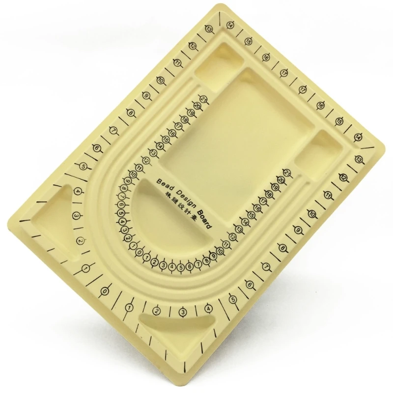 

N58F Bead Board Jewelry Making Tray Size Measuring Plate Craft Tool Accessories