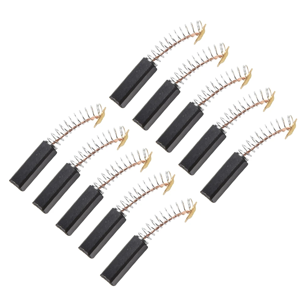 10pcs Power Tool Motor Coal Brushes Feathered Motorbrush Drill Thick Copper Engine Wire Coal Brushes Tools Parts Accessories