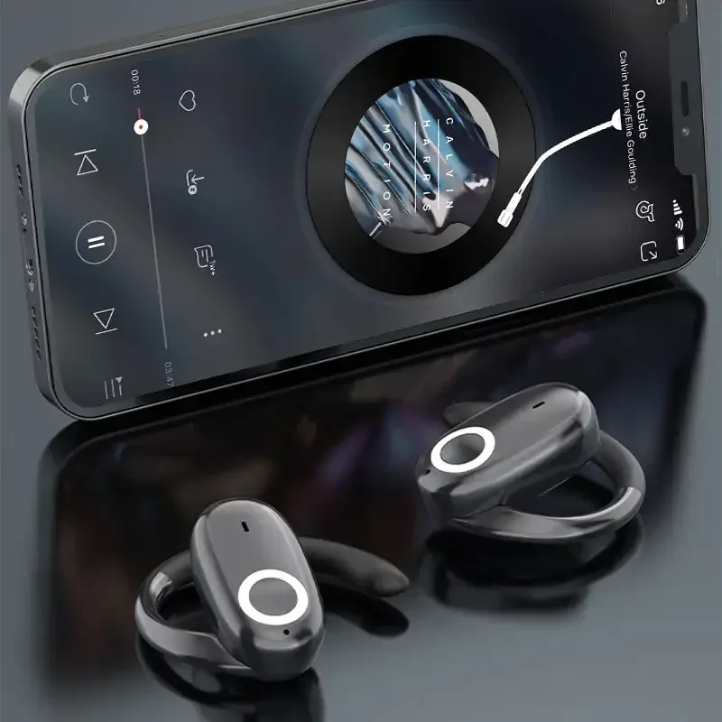 

Bluetooth Headset Earphones Intelligent Digital Display High Sound Quality Wireless Waterproof 3D Surround Sound Open OWS