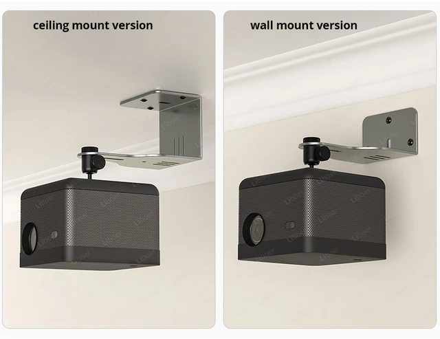 Supporto Proiettore Soffitto/Parete RMENOOR - In Lega Alluminio Regolabile 360° Per Mini Proiettori - Foto 9