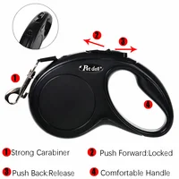 Pet Dog Leash for Small Medium Dogs Cats Walking Automatic Retractable Extending Puppy Solid Roulette Chihuahua Bulldog Supplies 5