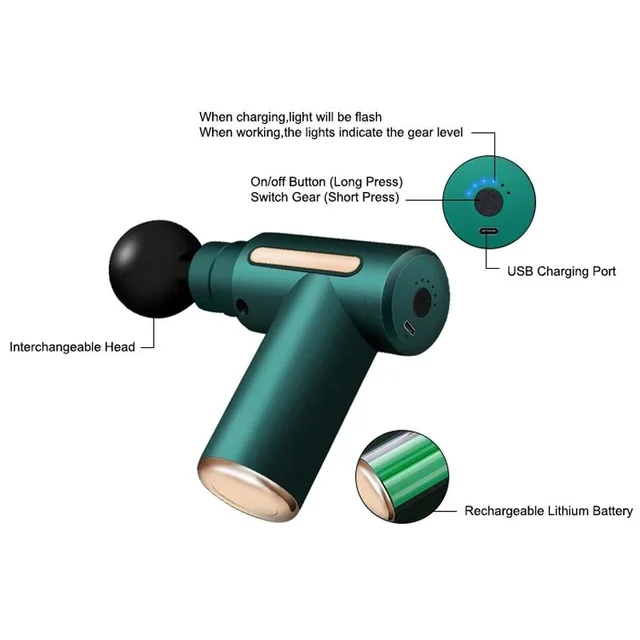 Massage Gun Electric Massager free custom logo VIP 2