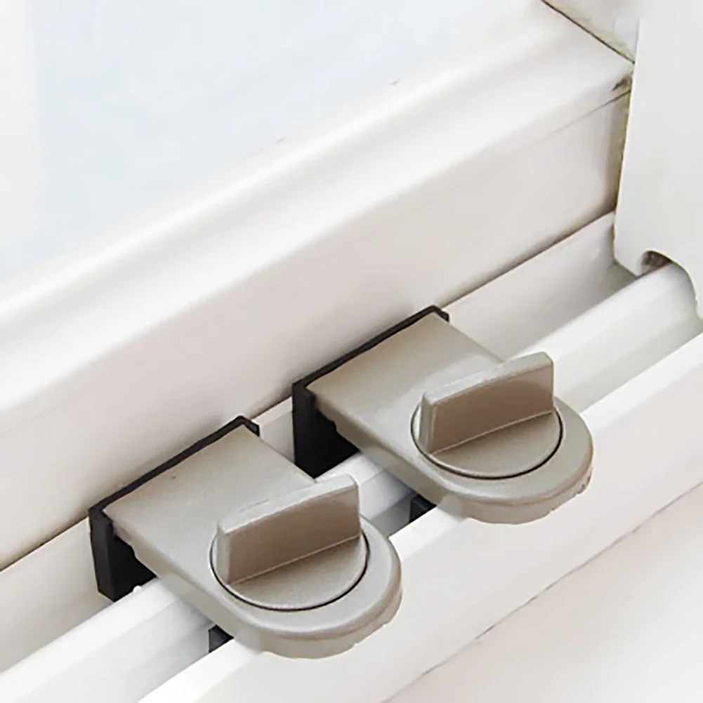 Description Picture 4 of itemSliding Sash Stopper Cabinet Lock Straps Door Security Anti-theft Lock Window Sliding Doors Lock Baby Kids Child Safety