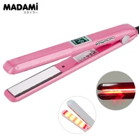 Professional Hair Care Iron Infrared Ultrasonic Cold Treatment Smooth Hair Flat Irons Recover Damaged Salon Tool 100-240V 1