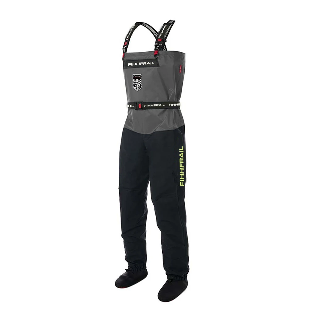Men Fishing Pants Waterproof Neoprene Fishing Pants for Men Camo Color Waders Motorcycling Pants ATV Cycling Sock Chest Flying Fishing Wader