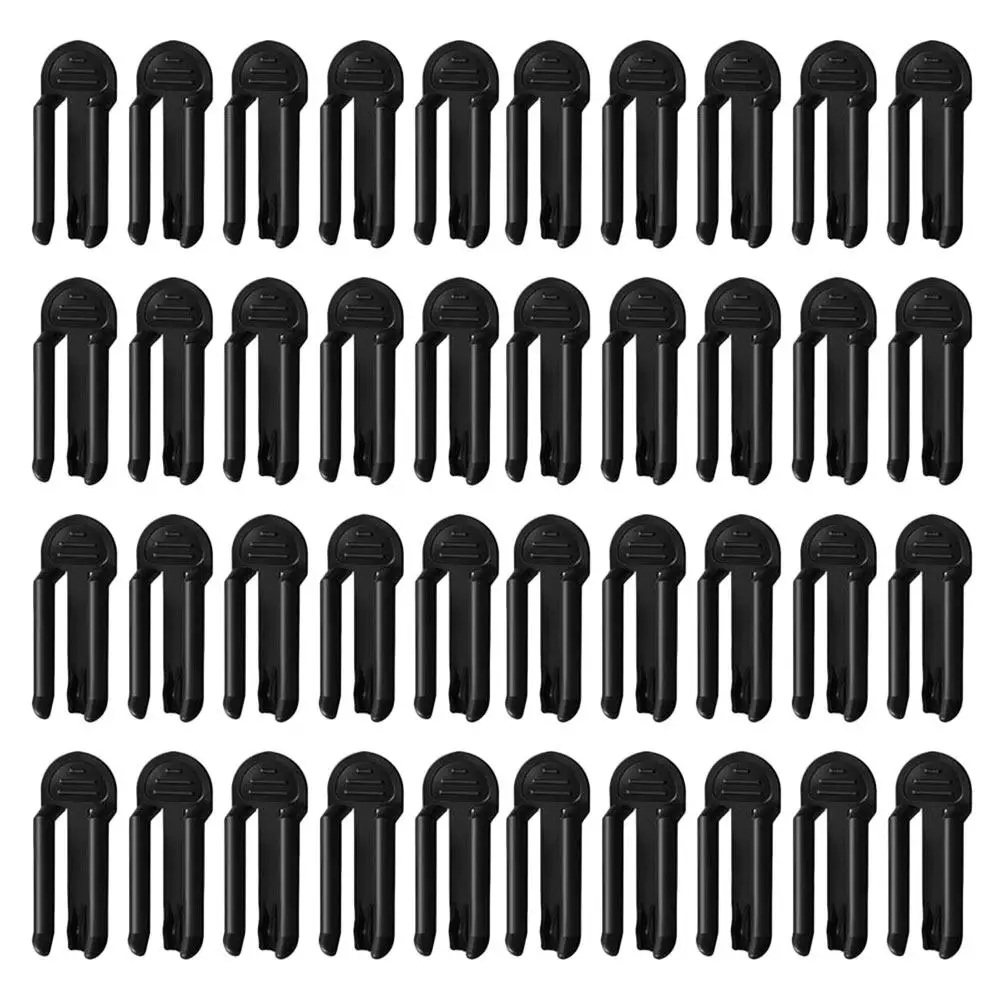 60개입 고강도 플라스틱 쓰레기 봉투 클램프, 미끄럼 방지 쓰레기통 클램프 세트 (주방, 욕실, 사무실용), 친환경 쓰레기통