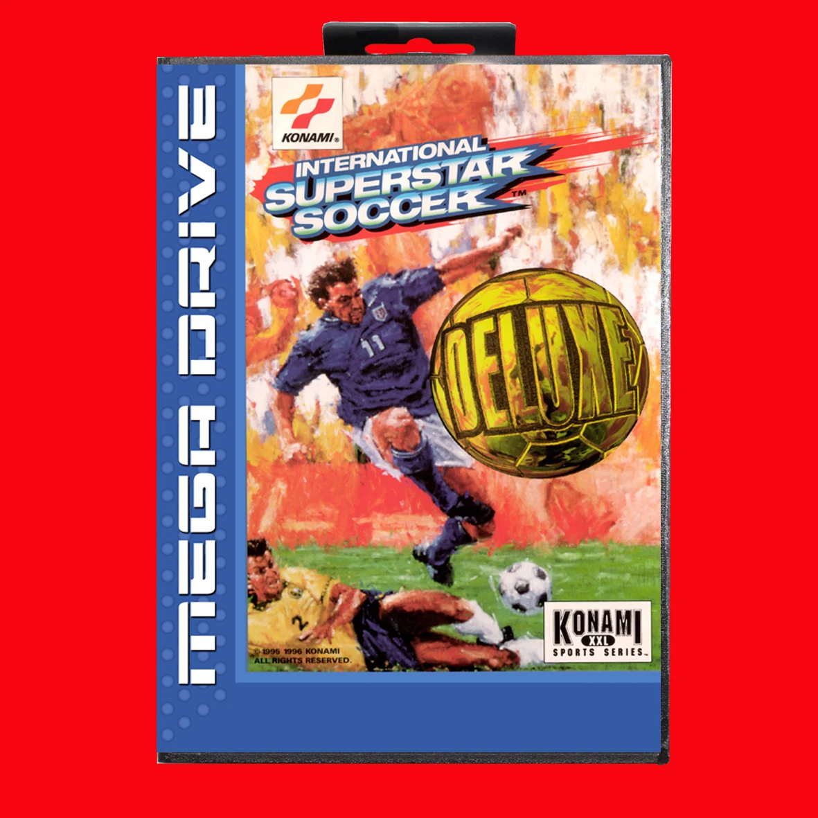 International Superstar Soccer Deluxe Con Eur Box Per Cartuccia Di Gioco Sega Md A 16 Bit Megadrive Genesis System