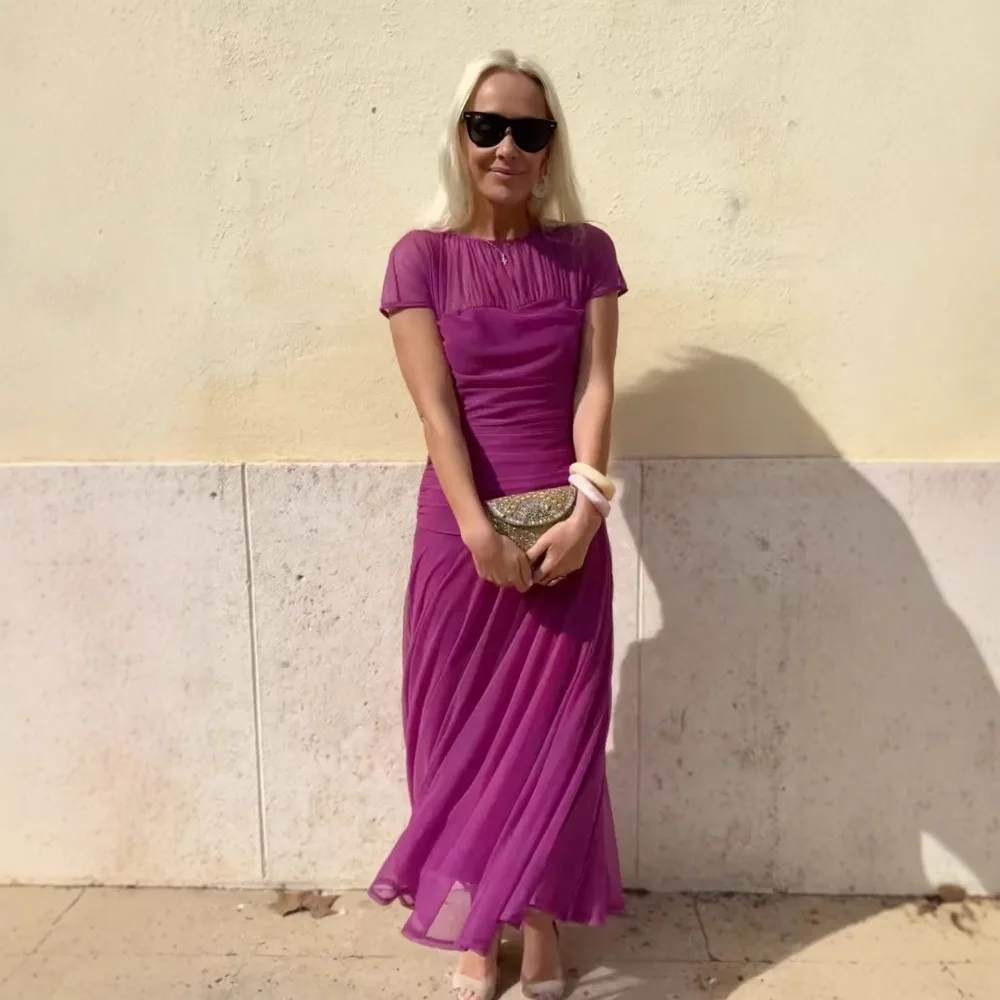 green emerald velvet dress Momyknows Pink Ruffle Side Slit Flowy V-Neck Bodycon Cute Baby Shower Maternity Maxi Dress Pink / M