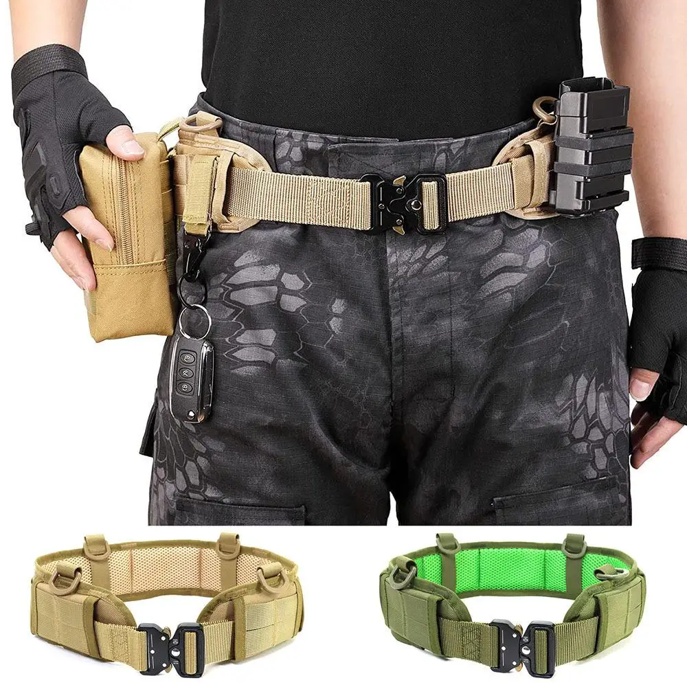

Modular Equipment Heavy Duty Nylon Web Hiking Belt Adjustable Quick Release Military Work Battle Molle Belt Tactical Belt