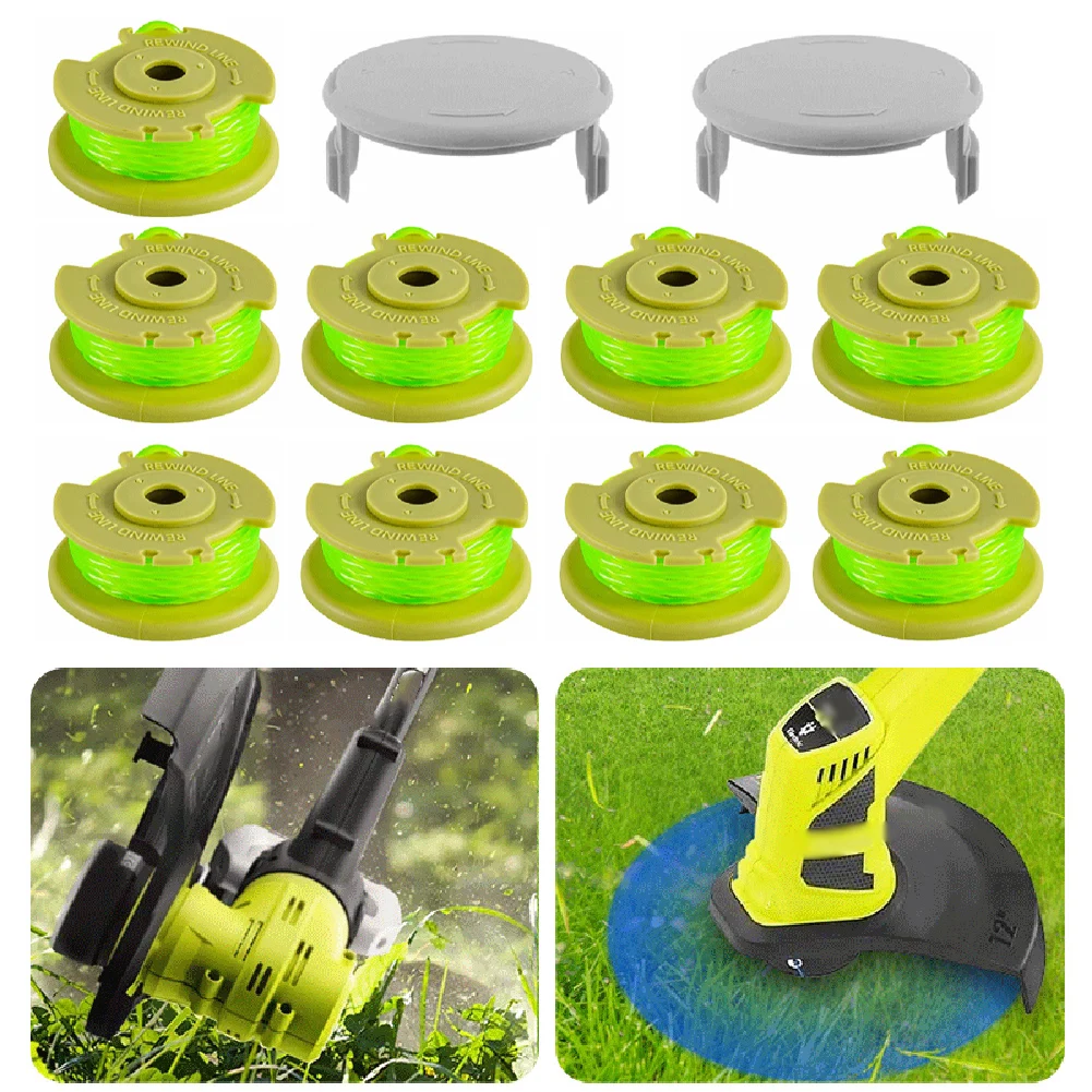 

Trimmer Spool And Cover For Ryobi Plus+ AC80RL3 11 FT/0.080-Inch Spool Lawn Mower Replacement Trimmer Spool Cover Garden Parts
