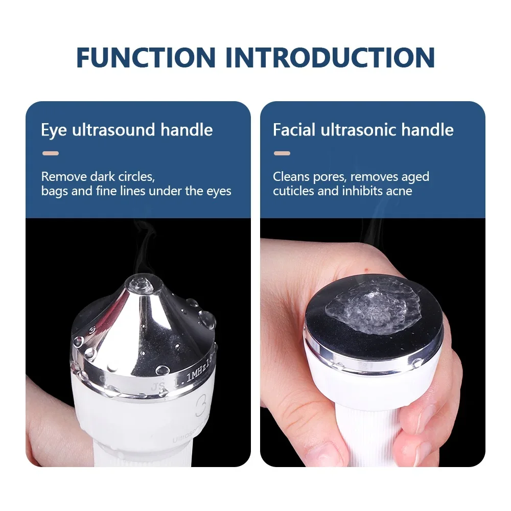 3-IN-1 Ultrasonic Facial Skin Care Beauty Machine Ultrasound Body Face Eyes Massage Machine Freckle Removal Plasma Pen