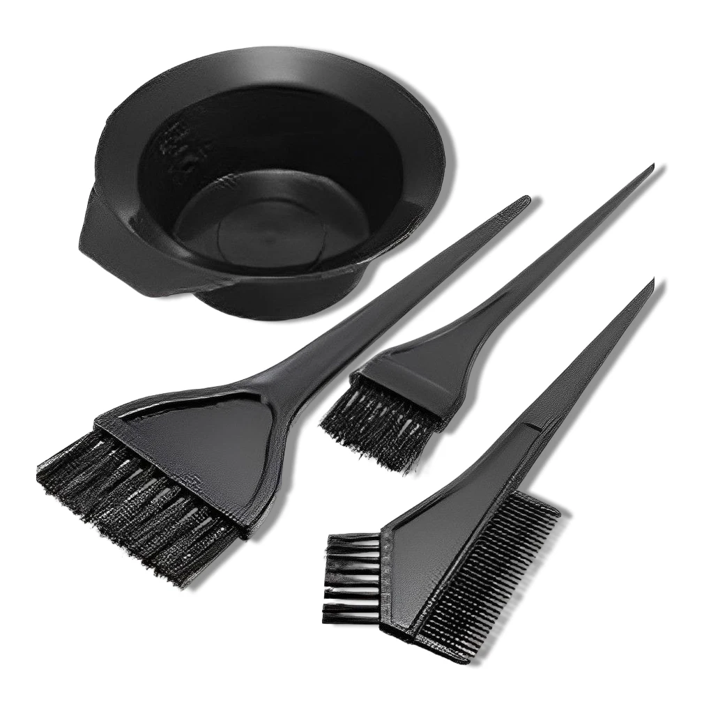 

1 Set Hair Dye Color Brush Bowl Set with Ear Caps Dye Mixer Hair Tint Dying Coloring Applicator Hairdressing Styling Accessories
