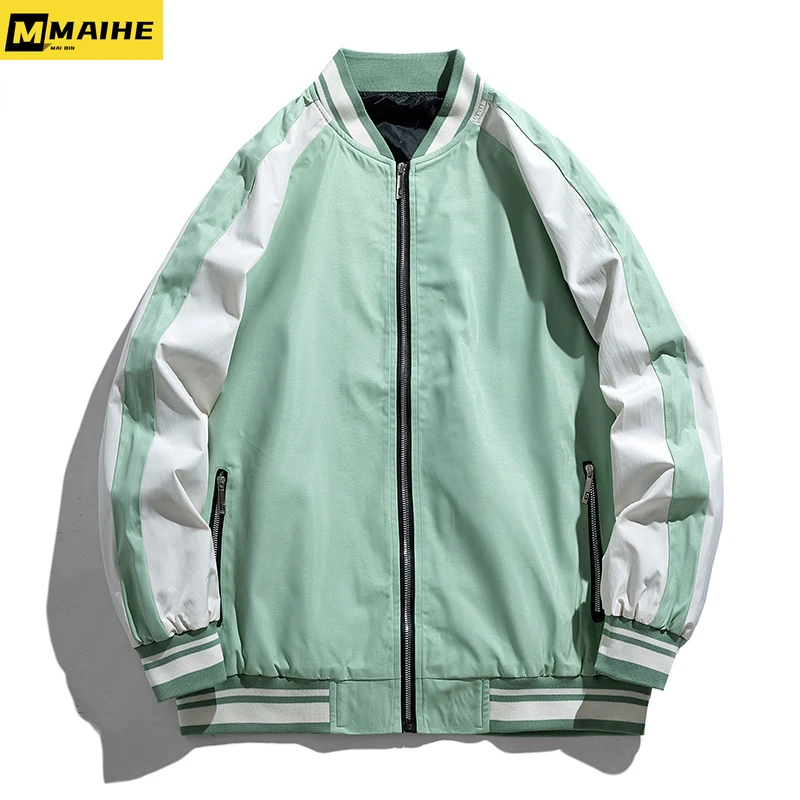 

Mens Baseball Jackets Spring Autumn New Letter Print Casual Jacket Men Women Fashion Street Trend All-match Couple Loose Top