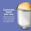 Bread Maker Machine, Digital, Programmable, 12 Settings + Gluten Free, Dishwasher Safe Pan + Kneading Paddle 4