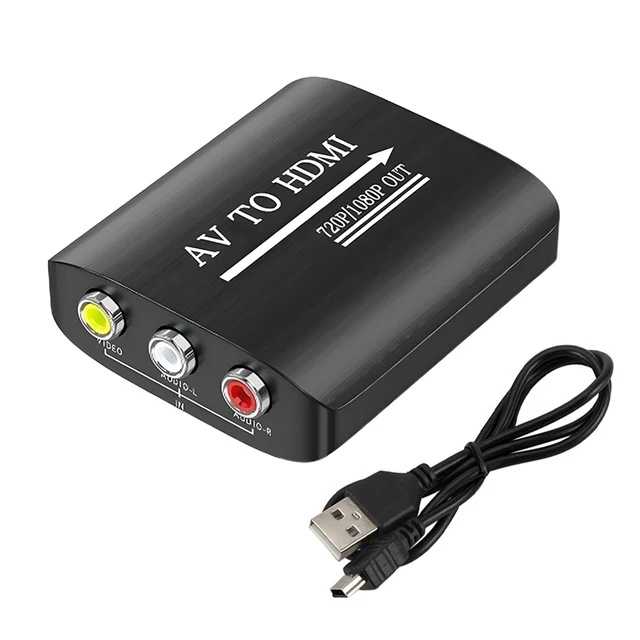 Cable Hdmi Adaptateur RCA Vers HDMI 1080P Pour PS2, Wii, Xbox