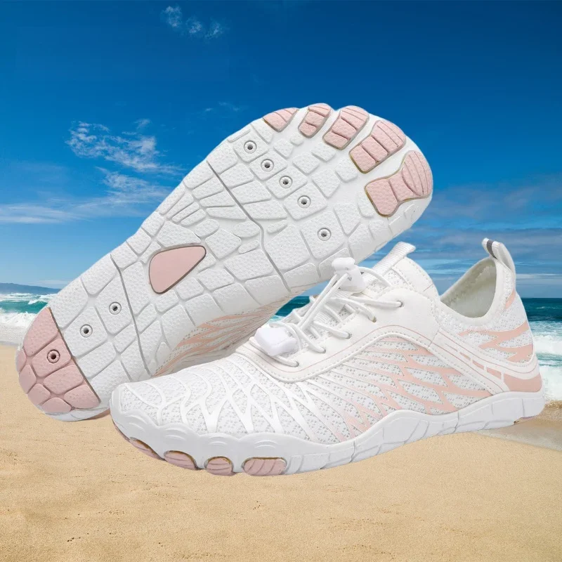 Aqua Shoes For Women Men Barefoot Water Shoes Anti-Slip Quick-Drying Outdoor Beach Upstream Wading Swimming Shoe Sneakers Unisex