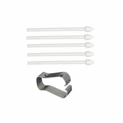 Premium Replacement Pen Tips for Samsung Galaxy Tablets - Durable Stylus Nibs for Smooth Writing (White)