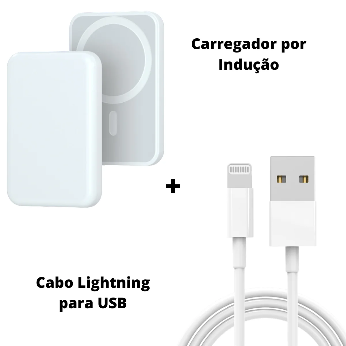 Cargador blanco de inducción + USB LIGHTNING| | - AliExpress