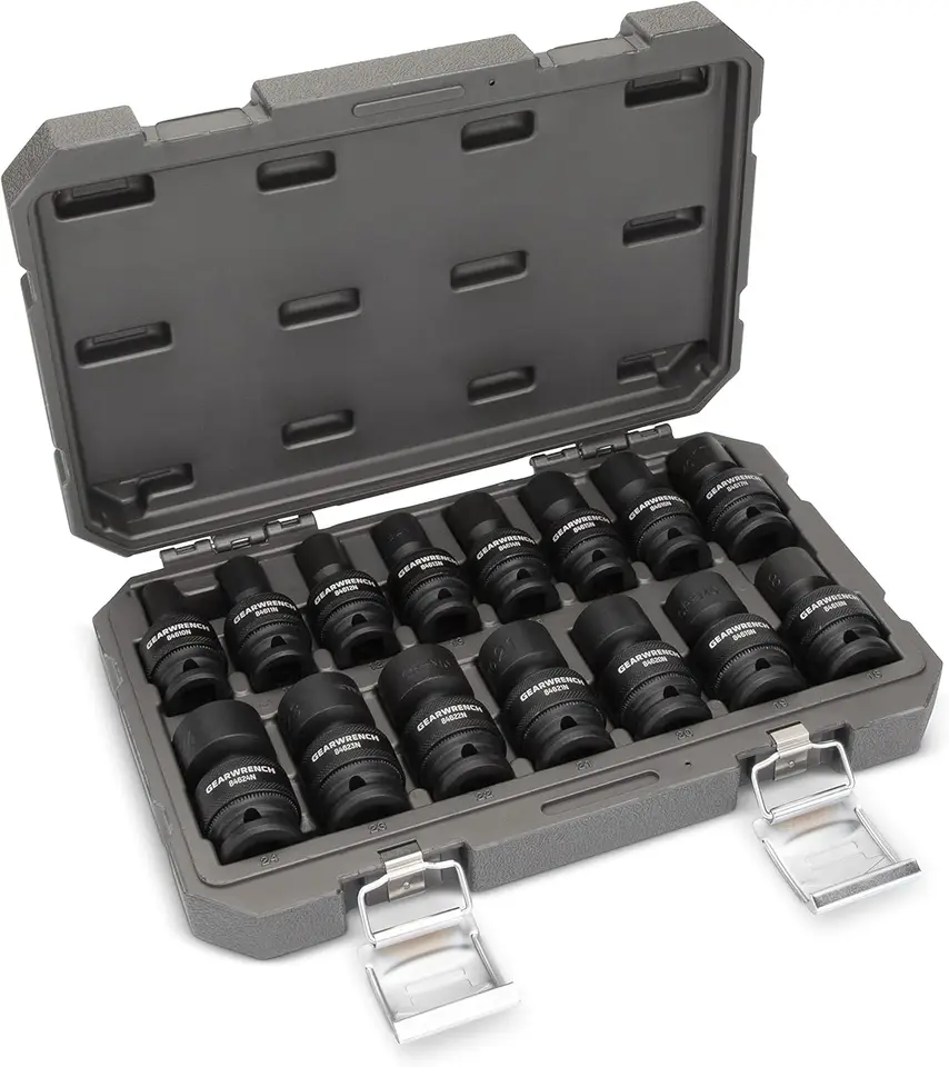 Metric Universal Impact Socket Set 15 Piece