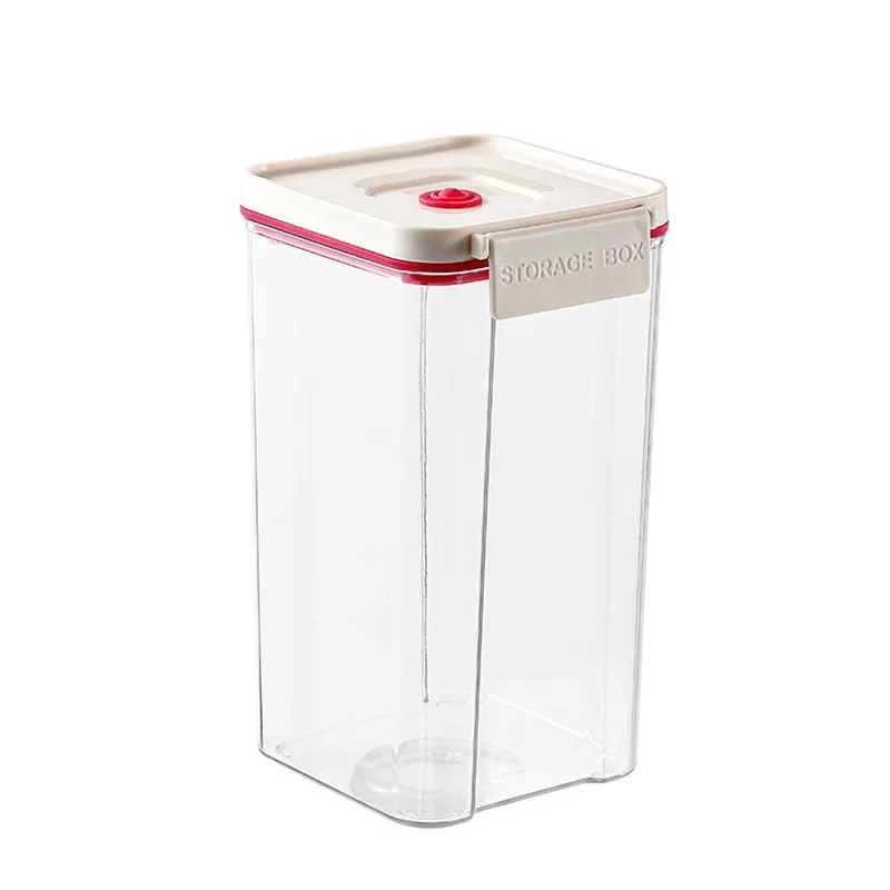 Vacuum sealed plastic transparent coffee bean moisture-proof and fresh-keeping box, kitchen storage tank, storage box 5