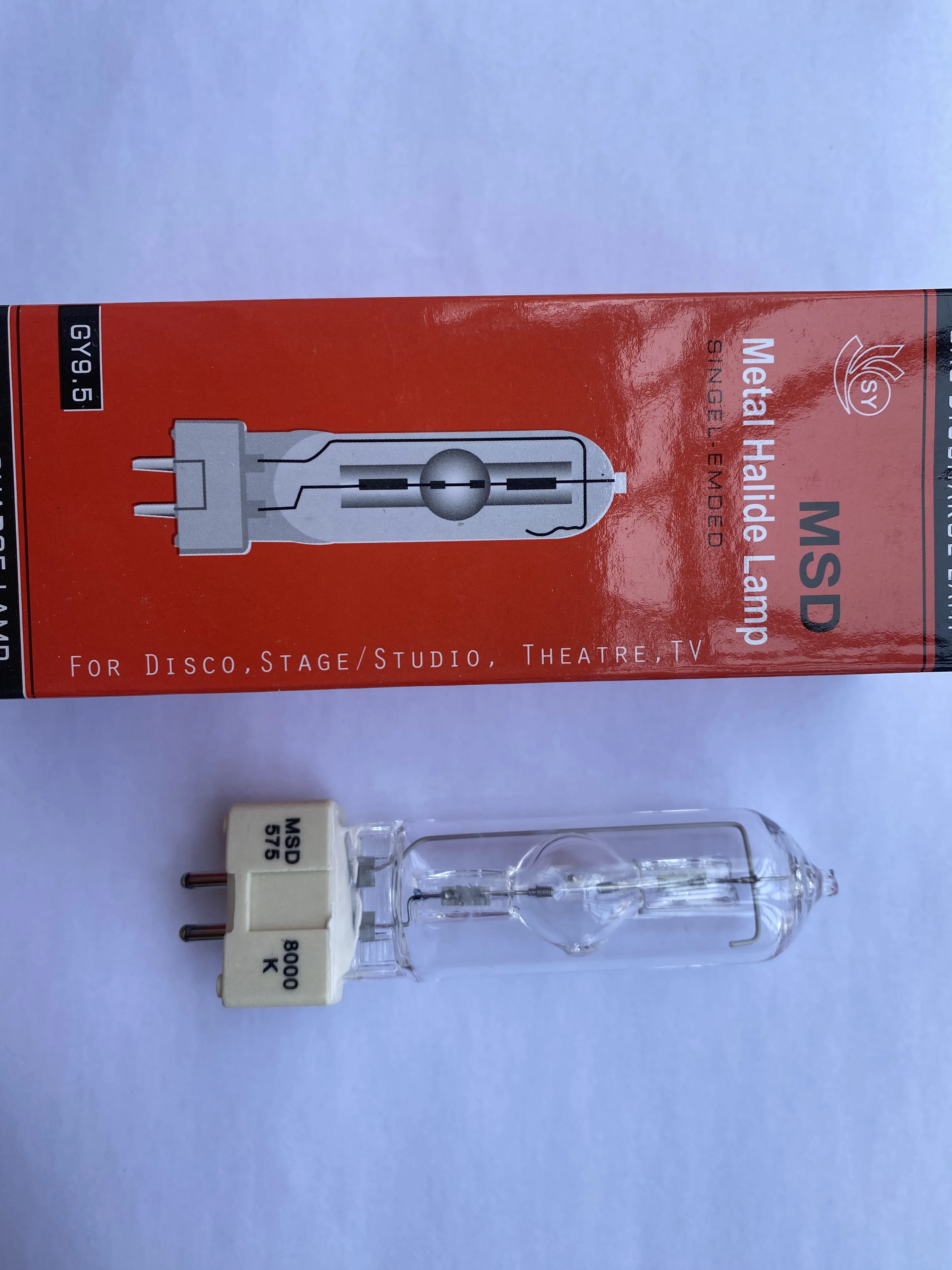 Metal Halide Bulb MSR 575/2 MSD575 Stage Lamp GX9.5 575W for stage lighting lamp