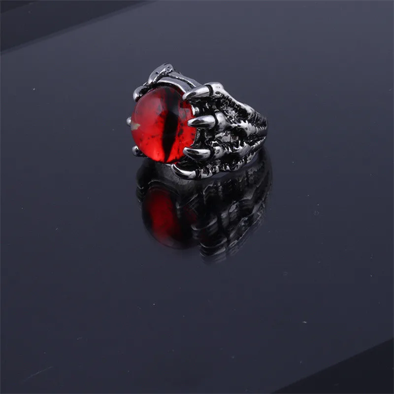 Vintage Gothic Men's Punk Evil Eye Rings For Men Women