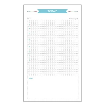 리필 가능한 종이 노트북 나선형 컬러 다이어리 삽입, 6 홀 리필 바인더 종이 줄, 40 매