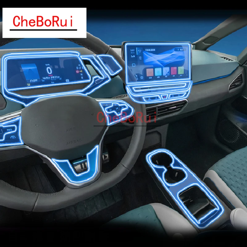 

Внутренняя центральная консоль для Volkswagen ID.3 2019-2022, прозрачная фотопленка для ремонта от царапин