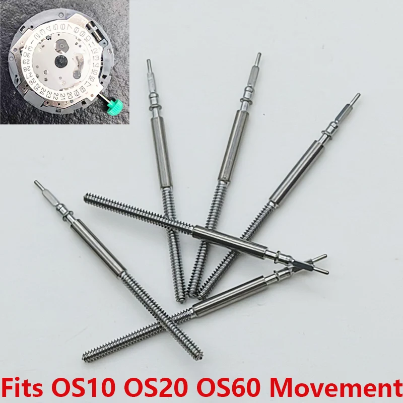 Quartz Movement Watch Crown Stem Parts - 2/4 PCS Set